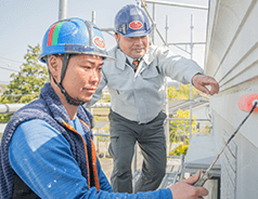 外壁塗装の様子