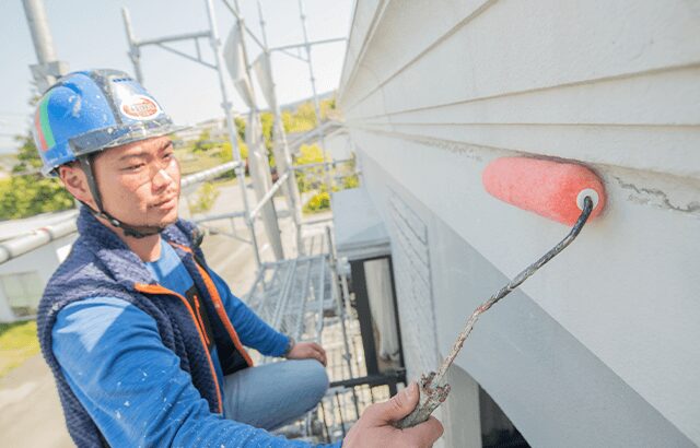 外壁塗装の様子