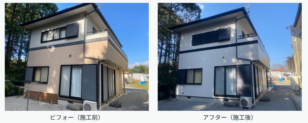 戸建ての外壁塗装事例